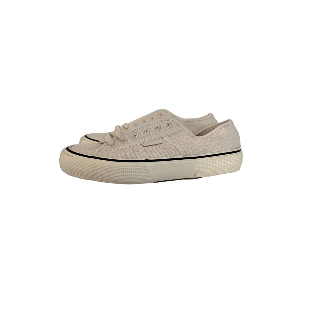 NEVER‎ WORN Superga Women's 2750 Sneaker Natural Organic Cream Size 10 (41.5 EU) - Picture 4 of 5